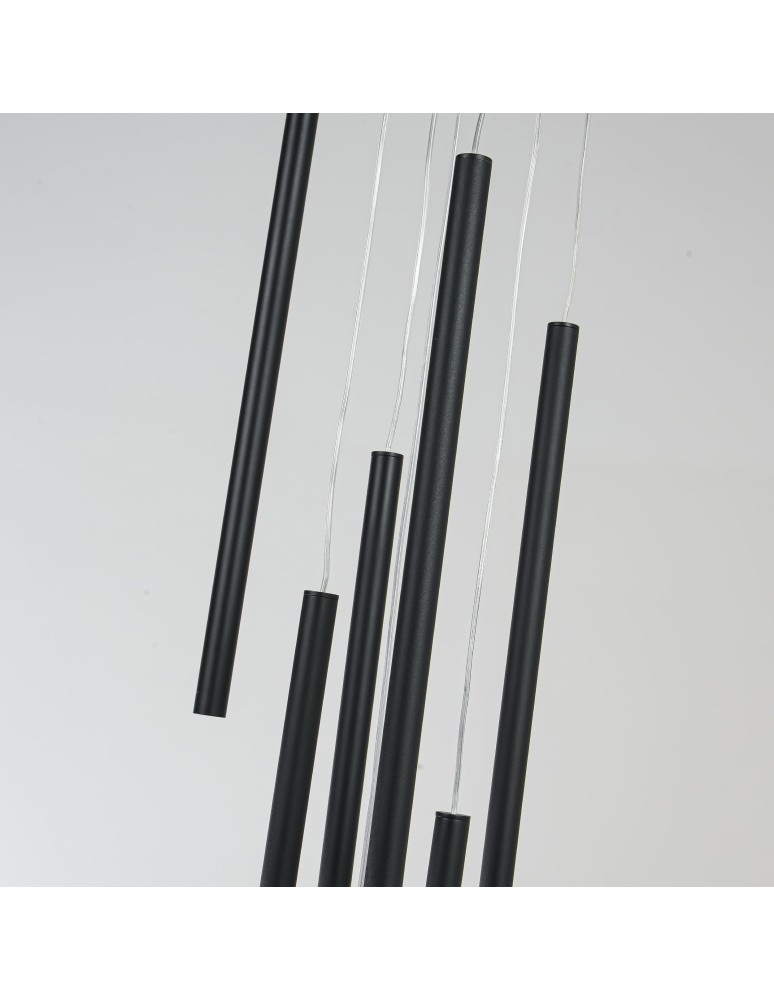 Light Prestige Lungo 7 czarna lampa wisząca LP-894/7P BK 7xG9 czarny Light Prestige Lungo 7 czarna lampa wisząca LP-894/7P BK 7xG9 czarny