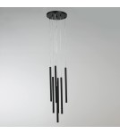 Light Prestige Lungo 7 czarna lampa wisząca LP-894/7P BK 7xG9 czarny Light Prestige Lungo 7 czarna lampa wisząca LP-894/7P BK 7xG9 czarny