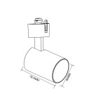 Light Prestige Snow reflektor 3F czarny 1xGU10 czarny Light Prestige Snow reflektor 3F czarny 1xGU10 czarny