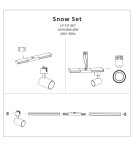 Light Prestige Snow reflektor 3F czarny 1xGU10 czarny Light Prestige Snow reflektor 3F czarny 1xGU10 czarny