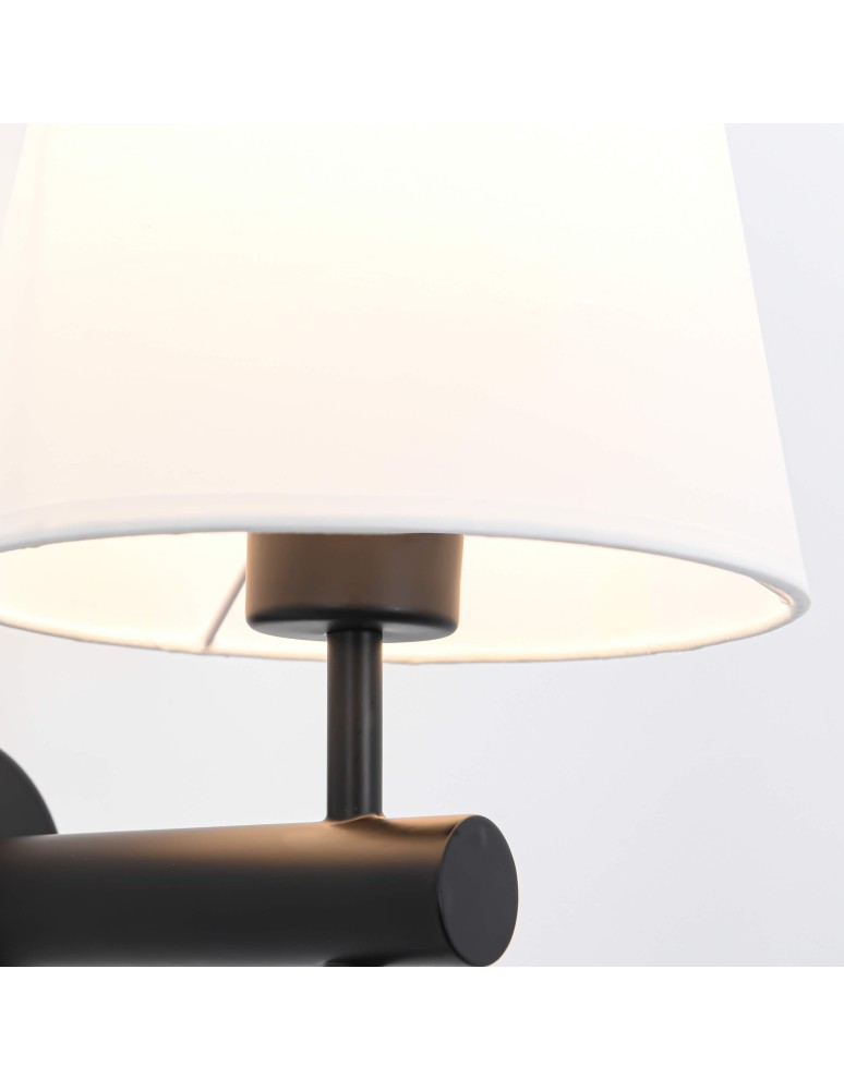 Light Prestige Tivoli kinkiet czarny E27 czarny / biały LP-1133/1W BK Light Prestige Tivoli kinkiet czarny E27 czarny / biały LP-1133/1W BK