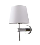 Light Prestige Tivoli kinkiet chrom E27 srebnry/biały LP-1133/1W CH Light Prestige Tivoli kinkiet chrom E27 srebnry/biały LP-1133/1W CH