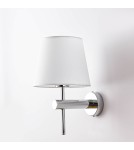 Light Prestige Tivoli kinkiet chrom E27 srebnry/biały LP-1133/1W CH Light Prestige Tivoli kinkiet chrom E27 srebnry/biały LP-1133/1W CH