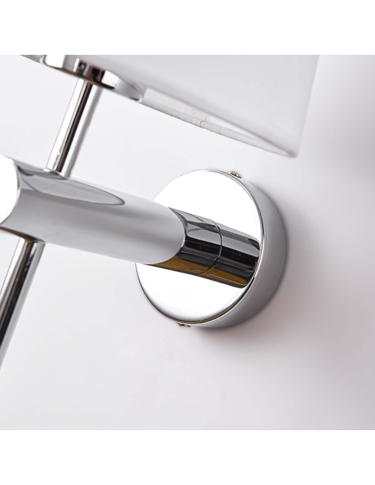 Light Prestige Tivoli kinkiet chrom E27 srebnry/biały LP-1133/1W CH Light Prestige Tivoli kinkiet chrom E27 srebnry/biały LP-1133/1W CH