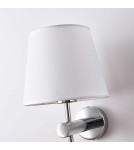 Light Prestige Tivoli kinkiet chrom E27 srebnry/biały LP-1133/1W CH Light Prestige Tivoli kinkiet chrom E27 srebnry/biały LP-1133/1W CH