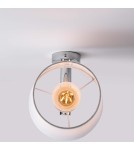 Light Prestige Tivoli kinkiet chrom E27 srebnry/biały LP-1133/1W CH Light Prestige Tivoli kinkiet chrom E27 srebnry/biały LP-1133/1W CH