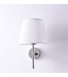 Light Prestige Tivoli kinkiet chrom E27 srebnry/biały LP-1133/1W CH Light Prestige Tivoli kinkiet chrom E27 srebnry/biały LP-1133/1W CH