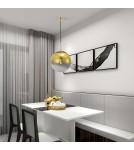 Lampy wiszące szklane - Light Prestige Palla wisząca złota E27 złoty/transparentny LP-2844/1P GD - product 4