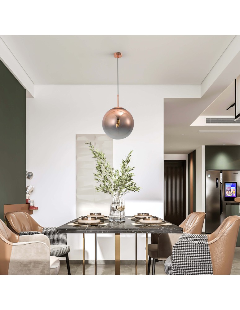 Light Prestige Palla wisząca miedziana E27 miedziany/transparetny LP-2844/1P MI Light Prestige Palla wisząca miedziana E27 miedziany/transparetny LP-2844/1P MI