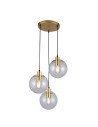 Light Prestige Puerto 3 wisząca złota E27 złoty / transparentny LP-004/3P GD Light Prestige Puerto 3 wisząca złota E27 złoty / transparentny LP-004/3P GD