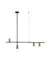 Light Prestige Arizona 4 linia lampa wisząca czarny/złoty LP-074/4PL BK/GD 4xGU10 czarny / złoty
