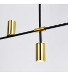 Light Prestige Arizona 4 linia lampa wisząca czarny/złoty LP-074/4PL BK/GD 4xGU10 czarny / złoty Light Prestige Arizona 4 linia lampa wisząca czarny/złoty LP-074/4PL BK/GD 4xGU10 czarny / złoty