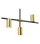 Light Prestige Arizona 6 linia lampa wisząca czarny/złoty LP-074/6PL BK/GD 6xGU10 czarny / złoty Light Prestige Arizona 6 linia lampa wisząca czarny/złoty LP-074/6PL BK/GD 6xGU10 czarny / złoty