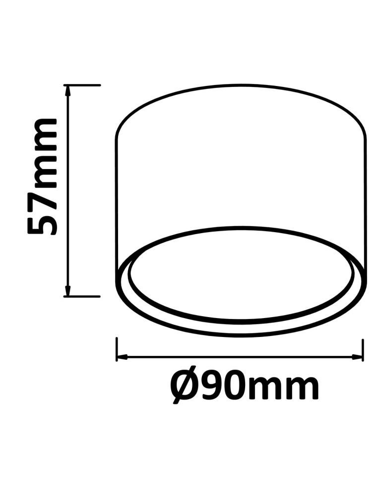 Light Prestige Kendal oprawa natynkowa czarna LED czarny LP-6331/1SM BK