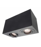 Oprawy sufitowe na wymienne źródło światła - Light Prestige Lyon 2 oprawa natynkowa czarna GU10  LP-5881/2SM BK - product 3