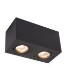Oprawy sufitowe na wymienne źródło światła - Light Prestige Lyon 2 oprawa natynkowa czarna GU10  LP-5881/2SM BK - product 4