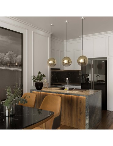 Light Prestige Palla lampa wisząca mała złota LP-2844/1P S GD 1xE14 złoty/transparentny - produkt 2