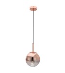 Light Prestige Palla lampa wisząca mała miedziana LP-2844/1P S MI 1xE27 miedziany/transparetny Light Prestige Palla lampa wisząca mała miedziana LP-2844/1P S MI 1xE27 miedziany/transparetny