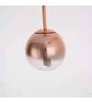 Light Prestige Palla lampa wisząca mała miedziana LP-2844/1P S MI 1xE27 miedziany/transparetny Light Prestige Palla lampa wisząca mała miedziana LP-2844/1P S MI 1xE27 miedziany/transparetny
