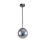 Lampy wiszące szklane - Light Prestige Palla lampa wisząca mała chrom LP-2844/1P S CH 1xE14 srebrny/transparentny - product 1