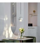 Lampy wiszące szklane - Light Prestige Palla lampa wisząca mała chrom LP-2844/1P S CH 1xE14 srebrny/transparentny - product 2