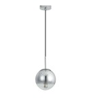 Lampy wiszące szklane - Light Prestige Palla lampa wisząca mała chrom LP-2844/1P S CH 1xE14 srebrny/transparentny - product 5