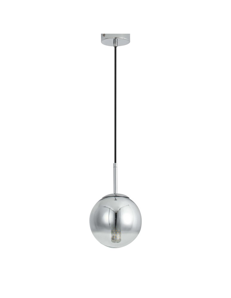 Light Prestige Palla lampa wisząca mała chrom LP-2844/1P S CH 1xE14 srebrny/transparentny