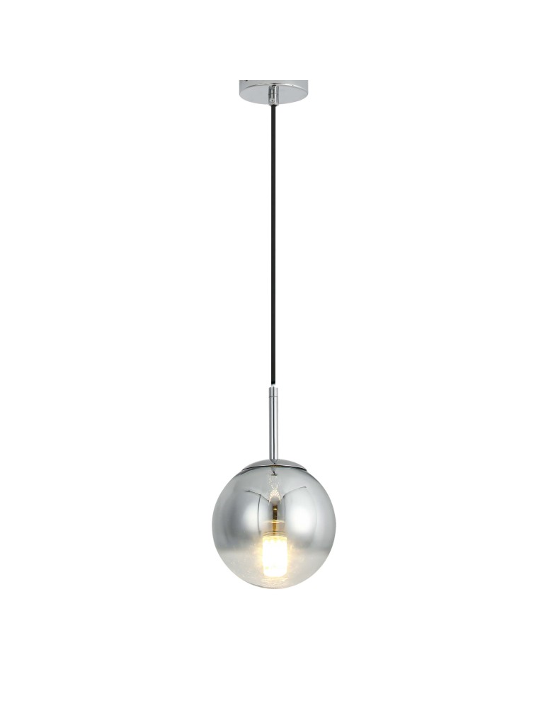Light Prestige Palla lampa wisząca mała chrom LP-2844/1P S CH 1xE14 srebrny/transparentny