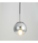 Lampy wiszące szklane - Light Prestige Palla lampa wisząca mała chrom LP-2844/1P S CH 1xE14 srebrny/transparentny - product 7