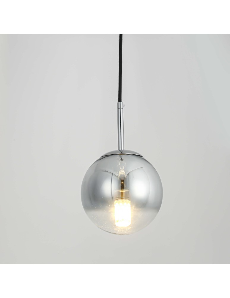 Light Prestige Palla lampa wisząca mała chrom LP-2844/1P S CH 1xE14 srebrny/transparentny