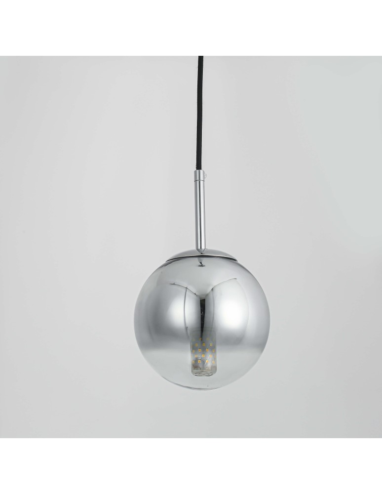 Light Prestige Palla lampa wisząca mała chrom LP-2844/1P S CH 1xE14 srebrny/transparentny