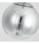 Lampy wiszące szklane - Light Prestige Palla lampa wisząca mała chrom LP-2844/1P S CH 1xE14 srebrny/transparentny - product 9