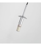 Lampy wiszące szklane - Light Prestige Palla lampa wisząca mała chrom LP-2844/1P S CH 1xE14 srebrny/transparentny - product 13
