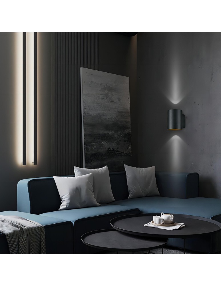 Kinkiety minimalistyczne - Light Prestige Oregon kinkiet czarny G9 czarny LP-106/1W BK - product kolory-swiatla.pl 2