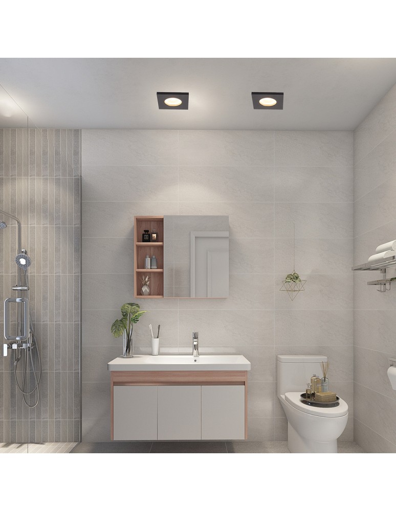 Light Prestige Lagos oczko podtynkowe kwadratowe czarne IP65 GU10 czarny LP-440/1RS BK square Light Prestige Lagos oczko podtynkowe kwadratowe czarne IP65 GU10 czarny LP-440/1RS BK square