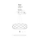 Light Prestige Reus wisząca czarna E27 czarny LP-8069/1P BK Light Prestige Reus wisząca czarna E27 czarny LP-8069/1P BK