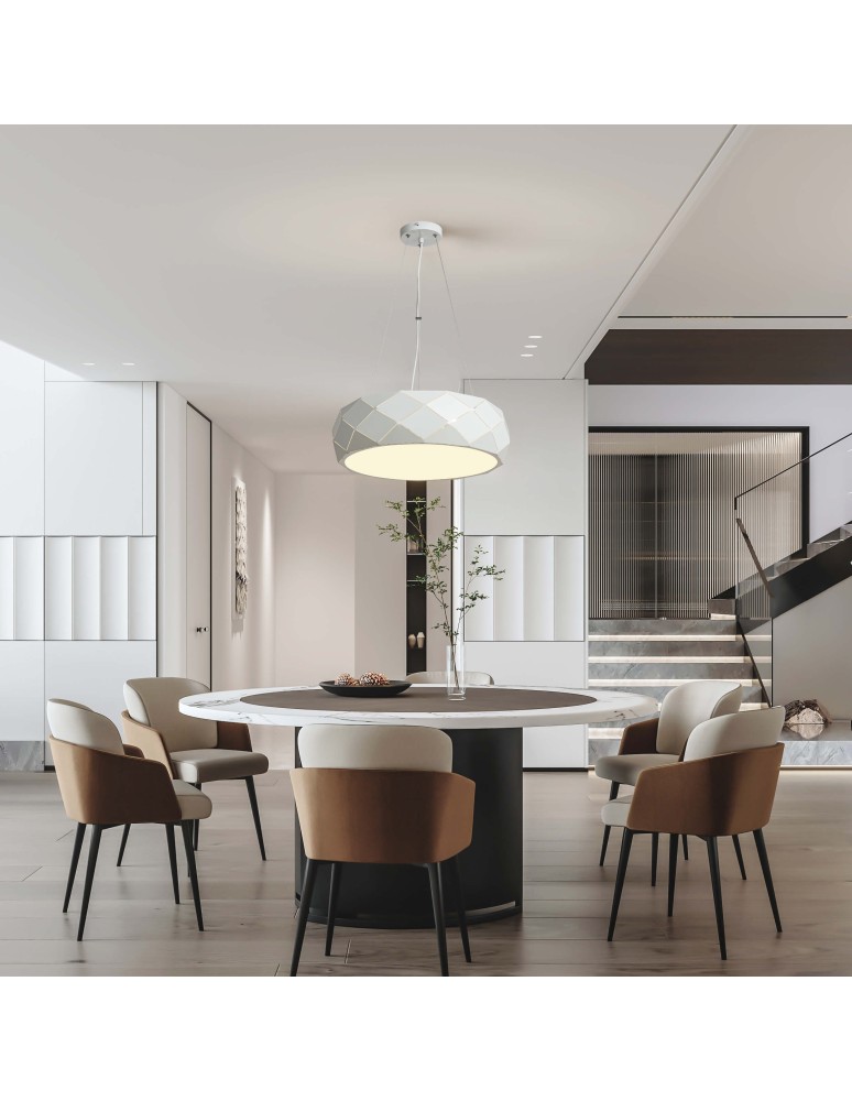 Light Prestige Reus wisząca biała E27 biały LP-8069/1P WH Light Prestige Reus wisząca biała E27 biały LP-8069/1P WH