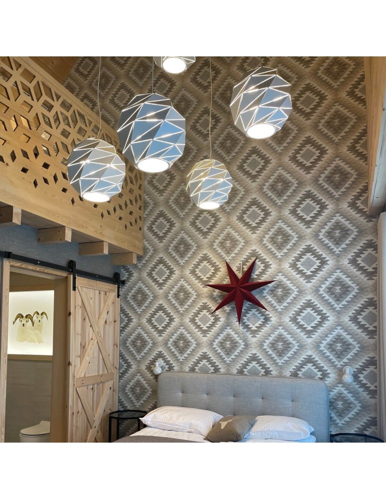 Light Prestige Reus wisząca kula duża biała E27 biały LP-8069/1P L WH Light Prestige Reus wisząca kula duża biała E27 biały LP-8069/1P L WH