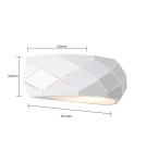 Kinkiety - Light Prestige Reus kinkiet biały E27 biały LP-8069/1W WH - product 7
