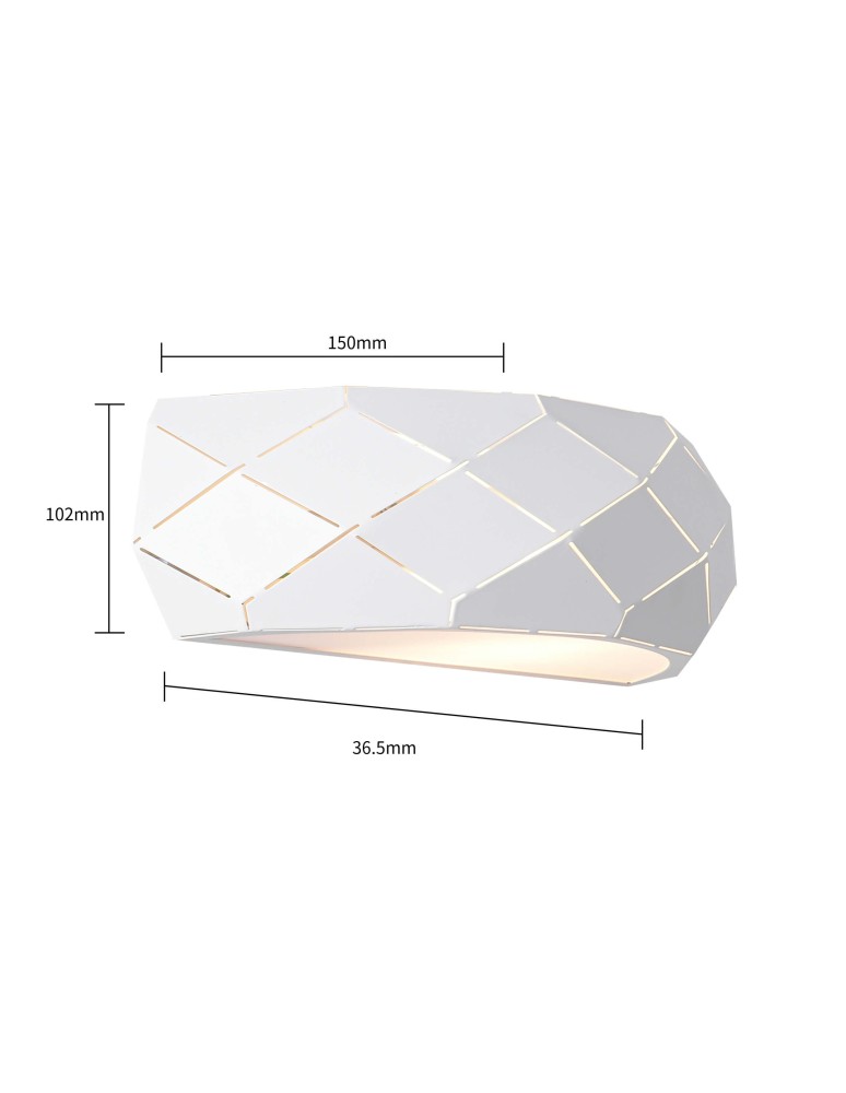 Light Prestige Reus kinkiet biały E27 biały LP-8069/1W WH