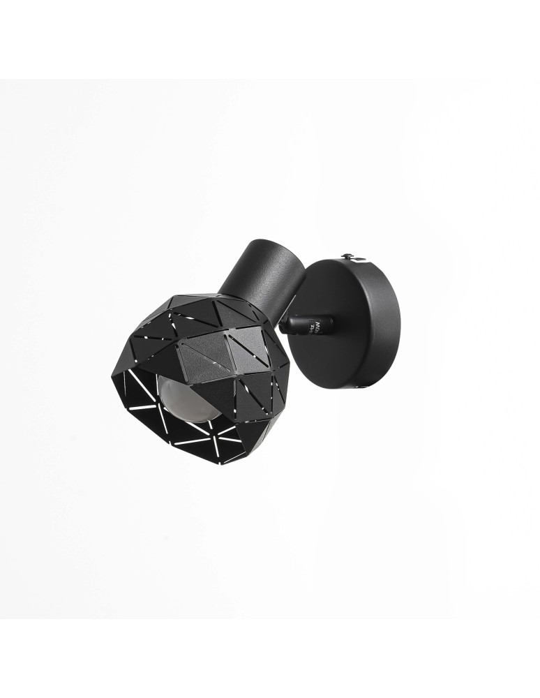 Light Prestige Reus 1 spot czarny E14 czarny LP-8069/1WS BK Light Prestige Reus 1 spot czarny E14 czarny LP-8069/1WS BK