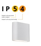 Light Prestige Sapri kinkiet biały IP54 LED biały LP-1556/1W WH Light Prestige Sapri kinkiet biały IP54 LED biały LP-1556/1W WH