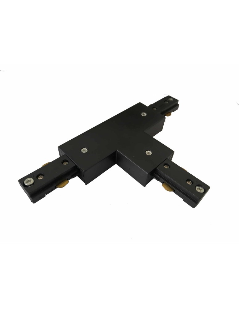 Akcesoria do szynoprzewodów 1 fazowych - Light Prestige Łącznik T czarny do szynoprzewodów 1F czarny LP-553 BK - product kolory-swiatla.pl 2