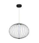Lampy wiszące LED - Light Prestige Treviso lampa wisząca mała czarna 3000K LP-798/1P S3 BK 1xLED czarny - product 1