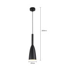 Light Prestige Solin wisząca czarna E27 czarny LP-181/1P BK Light Prestige Solin wisząca czarna E27 czarny LP-181/1P BK