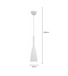 Light Prestige Solin wisząca biała  E27 biały LP-181/1P WH Light Prestige Solin wisząca biała  E27 biały LP-181/1P WH
