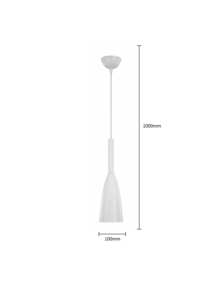 Light Prestige Solin wisząca biała  E27 biały LP-181/1P WH Light Prestige Solin wisząca biała  E27 biały LP-181/1P WH