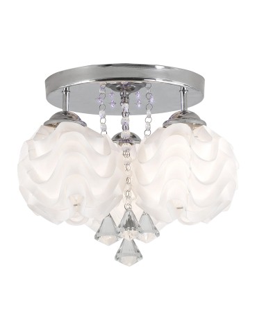 Light Prestige Sada 3 plafon E14 biały, srebrny LP-119/3C