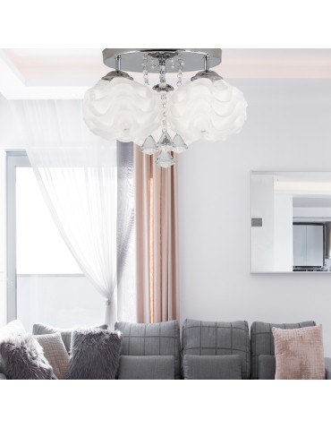 Light Prestige Sada 3 plafon E14 biały, srebrny LP-119/3C - produkt 2