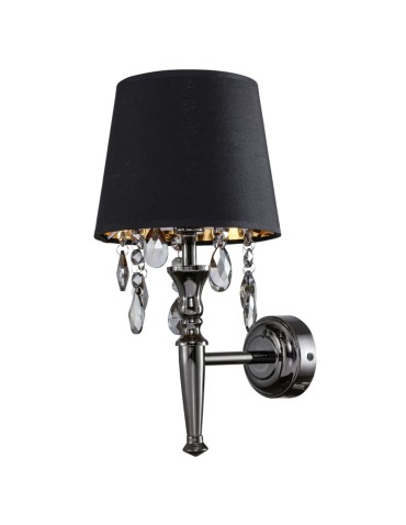 Light Prestige Vigo kinkiet czarny E14 chrom / czarny LP-0412/1W BK